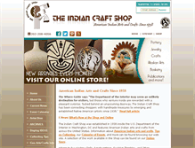 Tablet Screenshot of indiancraftshop.com